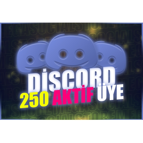  KALİTE Discord 250 Aktif Üye RESİMLİ.